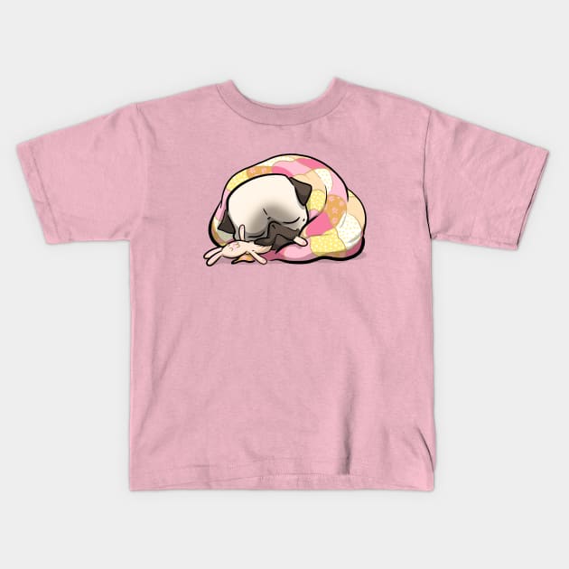 Bunny Nap Kids T-Shirt by Inkpug